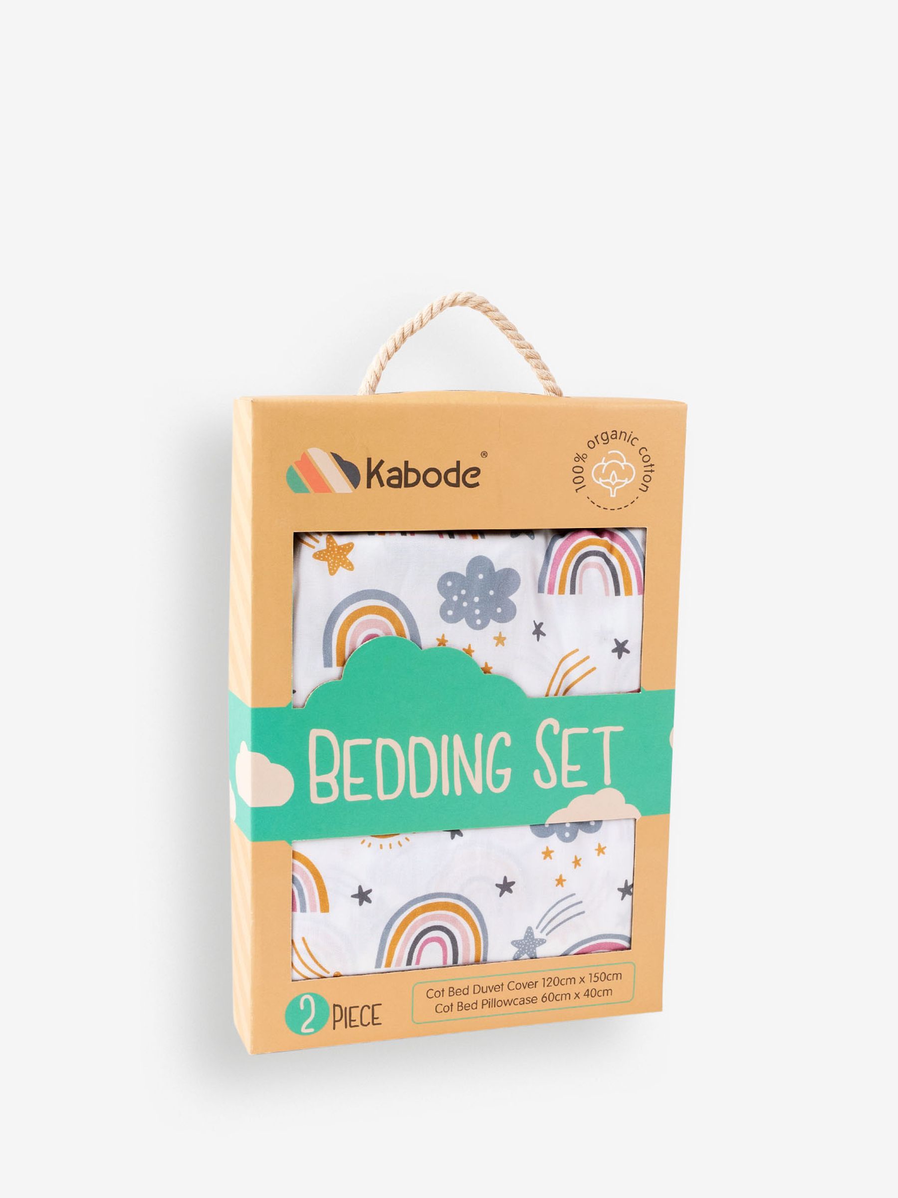 Buy Kabode Rainbow Cot Bed Duvet Cover & Pillowcase from the JoJo Maman