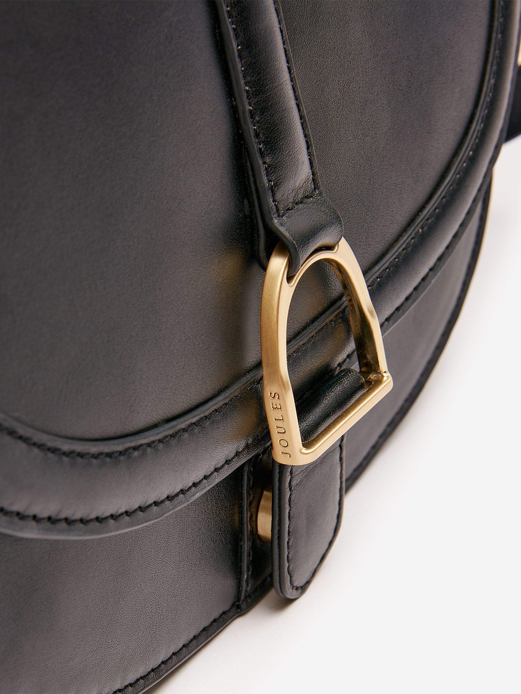 Buy Black Soft Leather Cross Body Bag from the Joules online shop