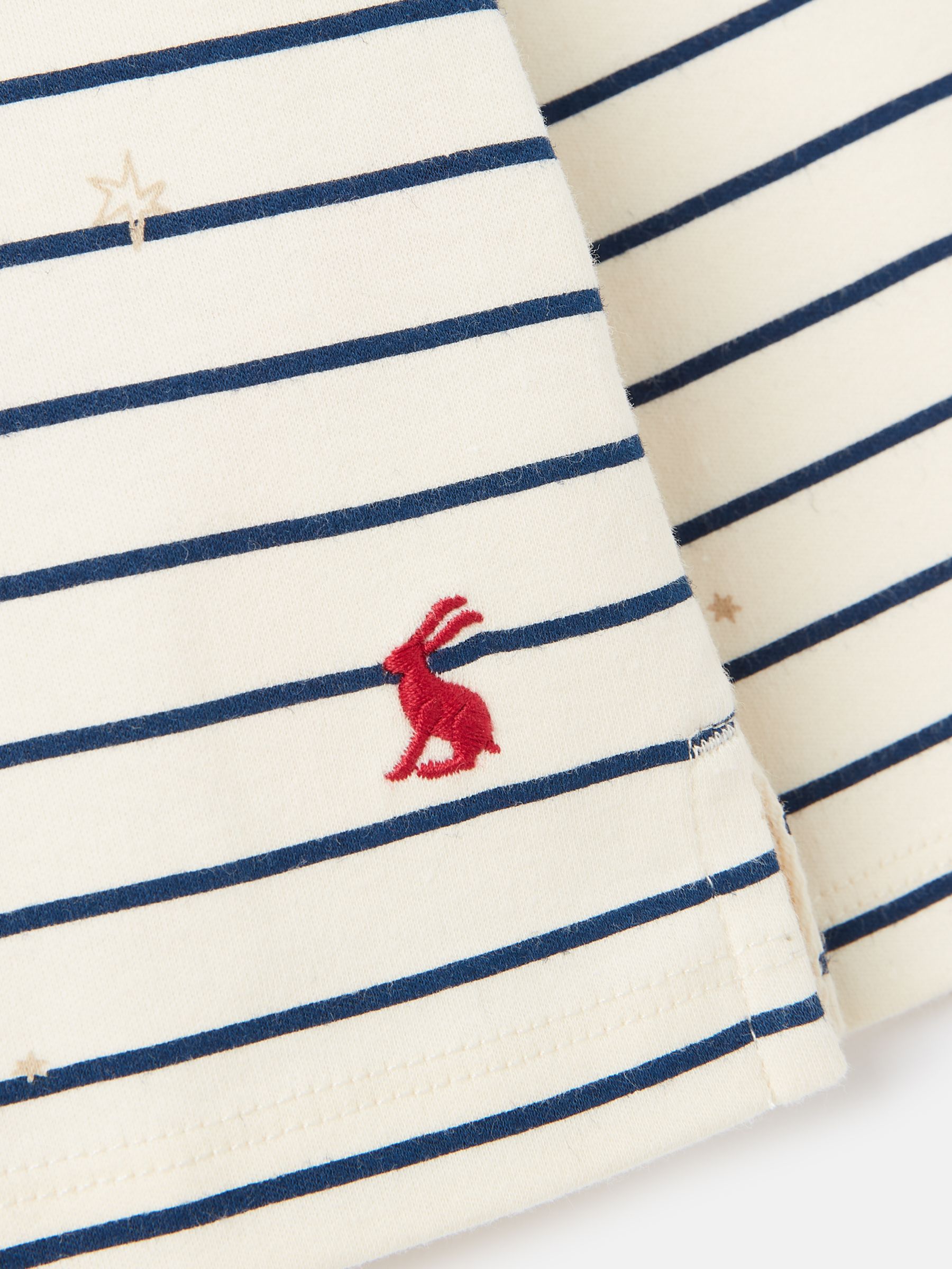 Buy Harbour Cream Striped Cotton Long Sleeve Top from the Joules online ...