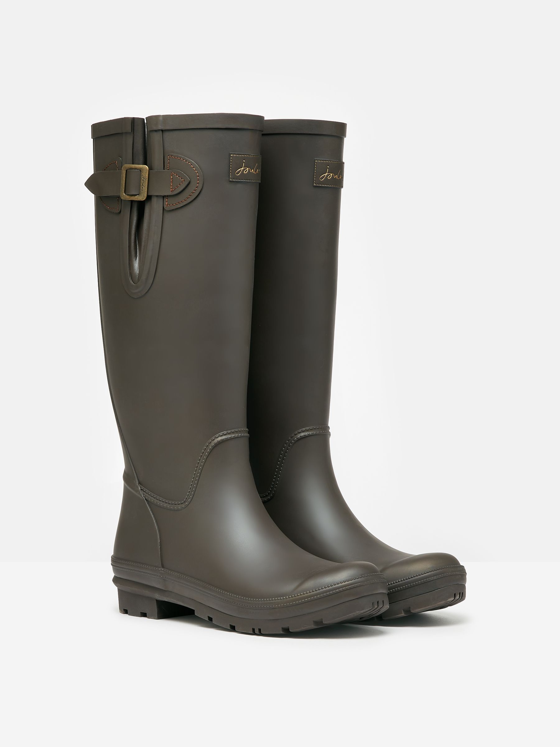 Buy Houghton Chocolate Brown Adjustable Tall Wellies from the Joules ...