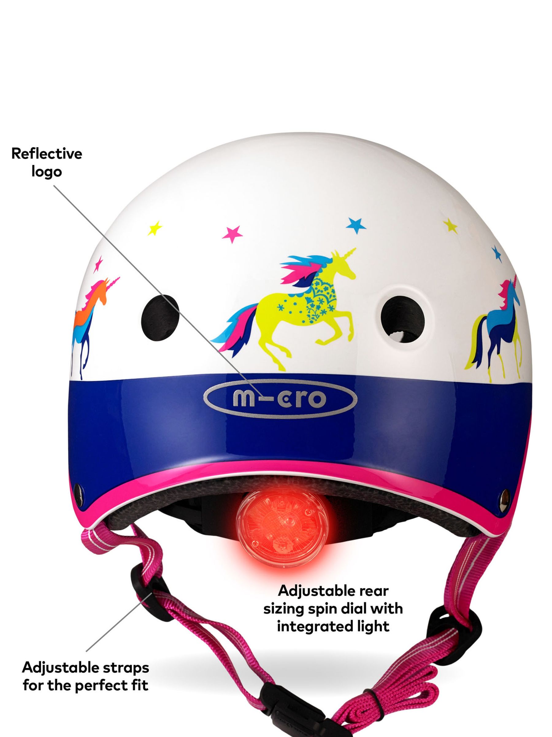 Buy Unicorn Micro Scooter Deluxe Unicorn Curved Helmet Medium from the