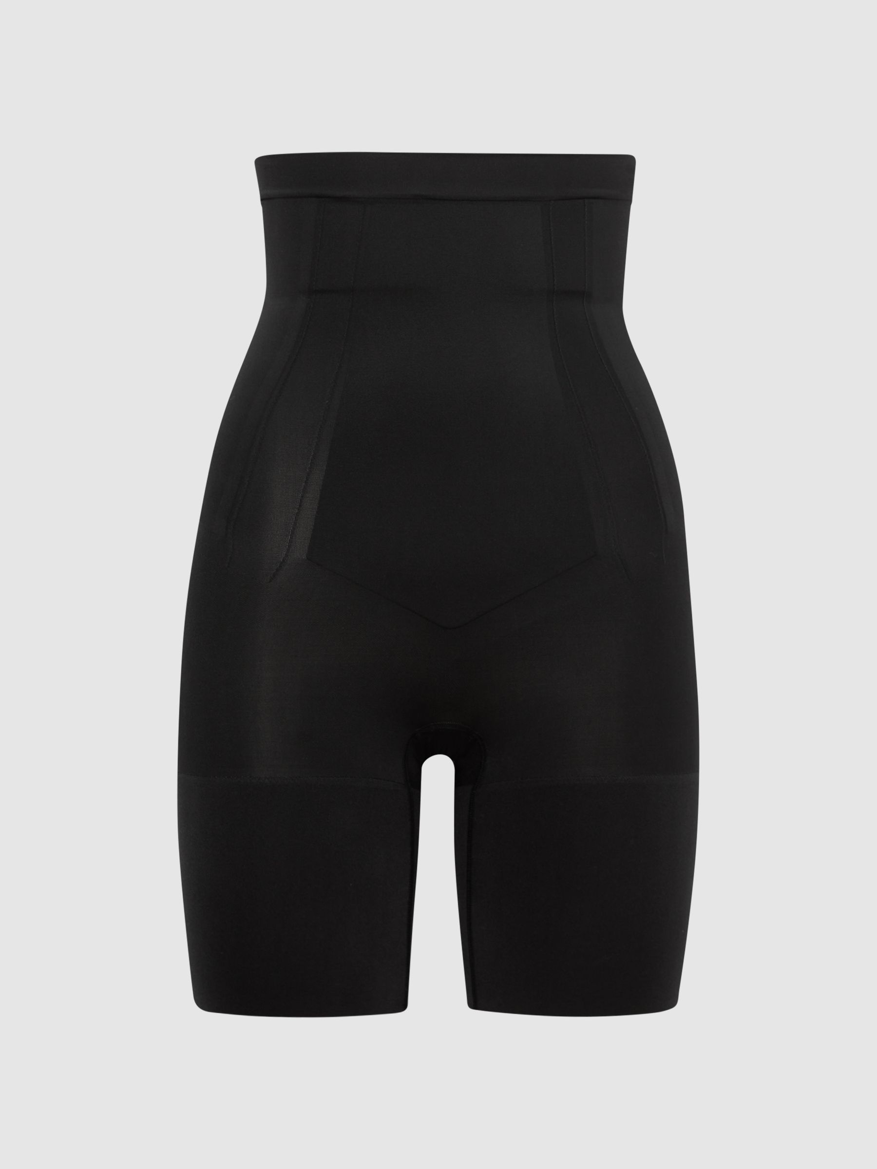 Spanx Shapewear High Rise MidThigh Shorts in Black REISS