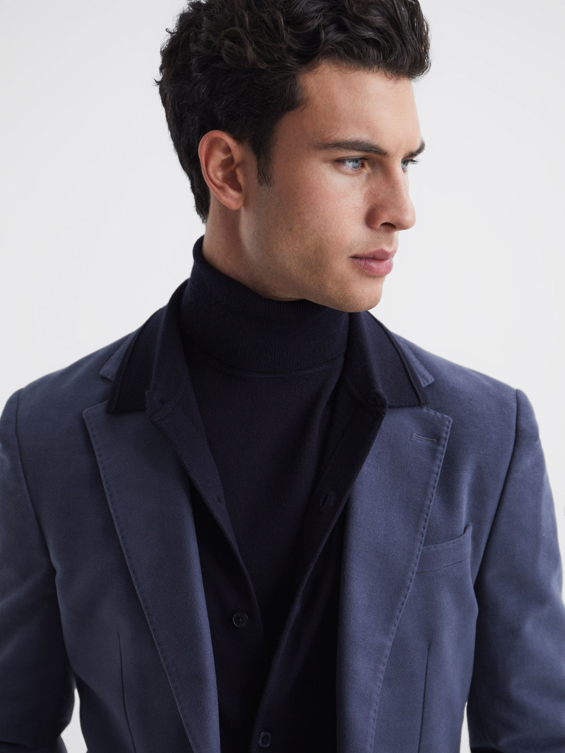 Reiss Forbes Merino Wool Button-Through Cardigan | REISS USA