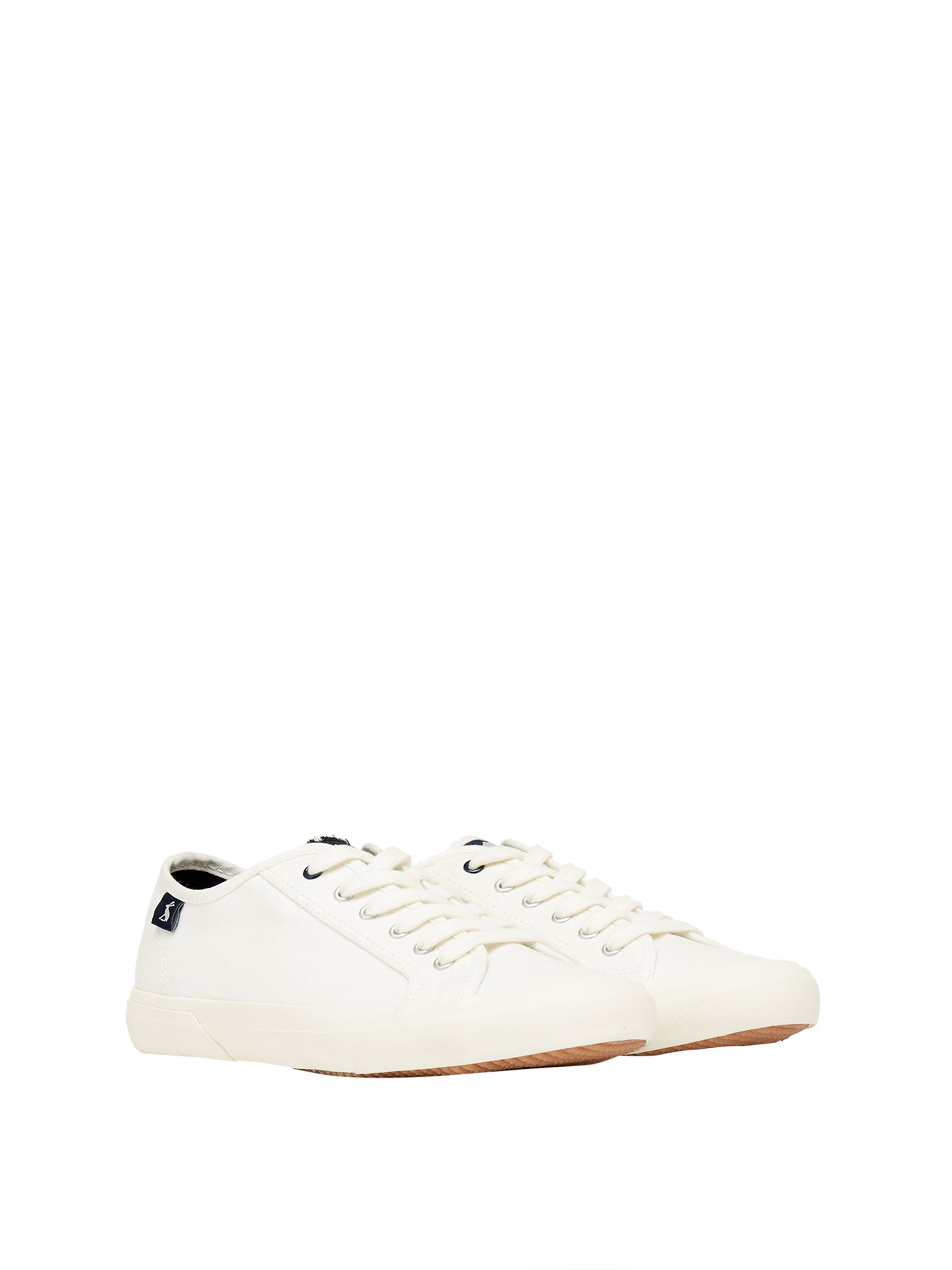 Buy White Sustainable Coast Pump Lace-up Trainers from the Joules ...