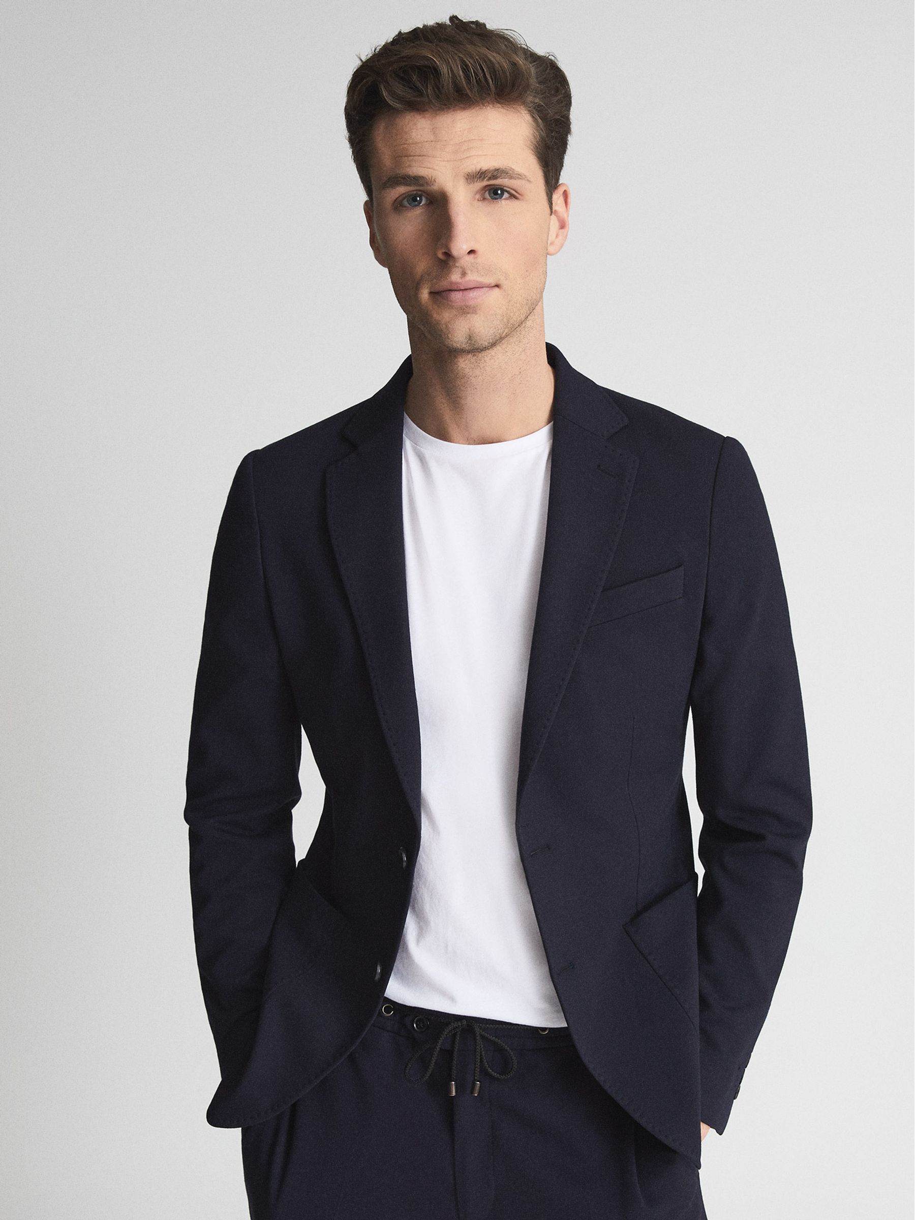 Reiss Flexo Slim Fit Jersey-Stretch Blazer | REISS USA