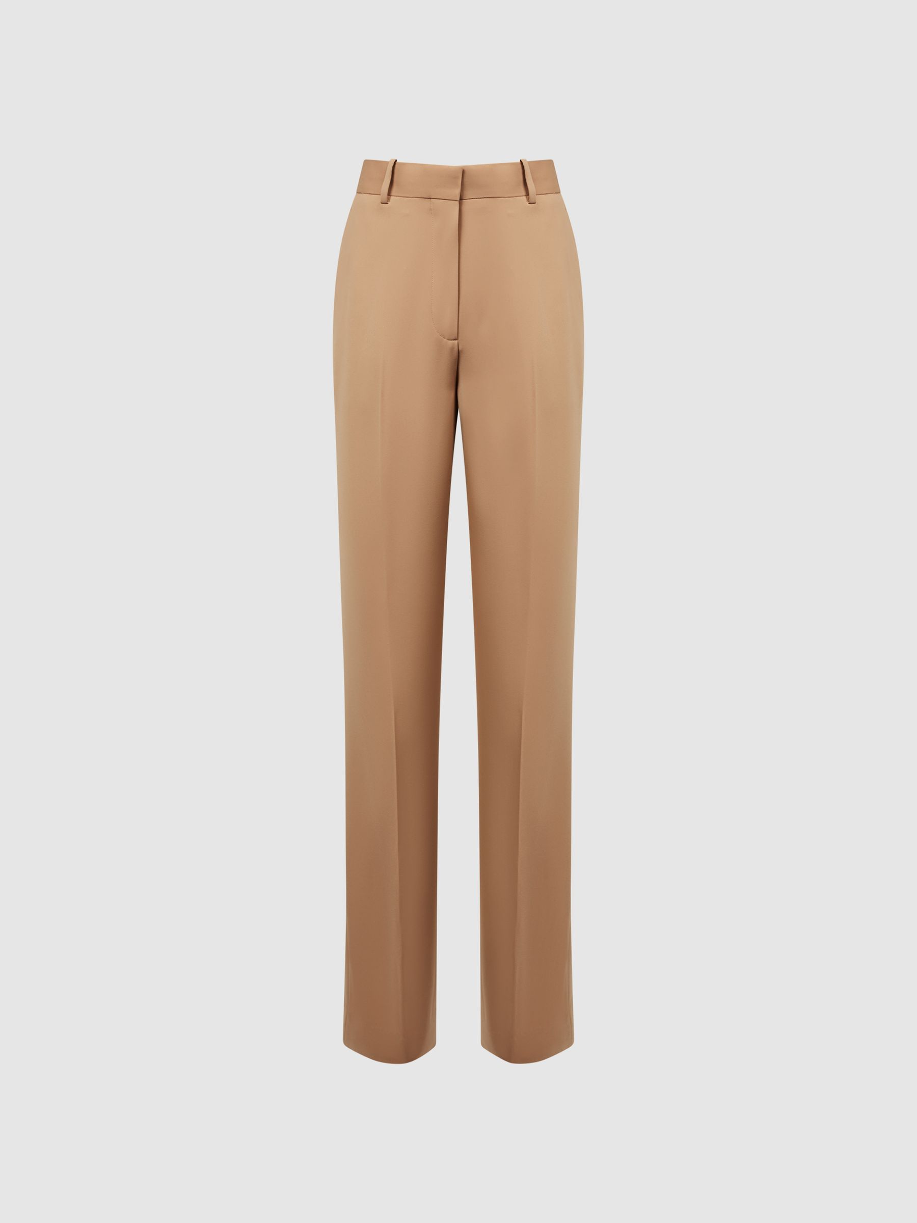 Wide Leg Suit Trousers in Neutral REISS