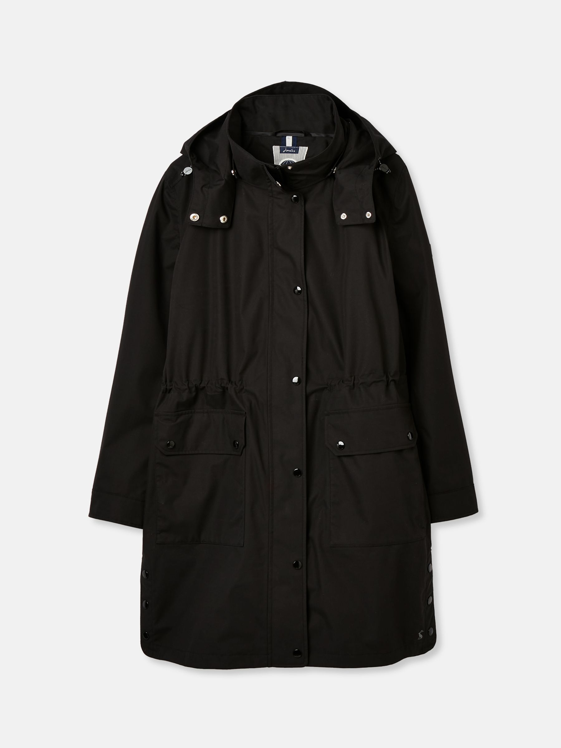 Buy Black Longline Waterproof Coat from the Joules online shop