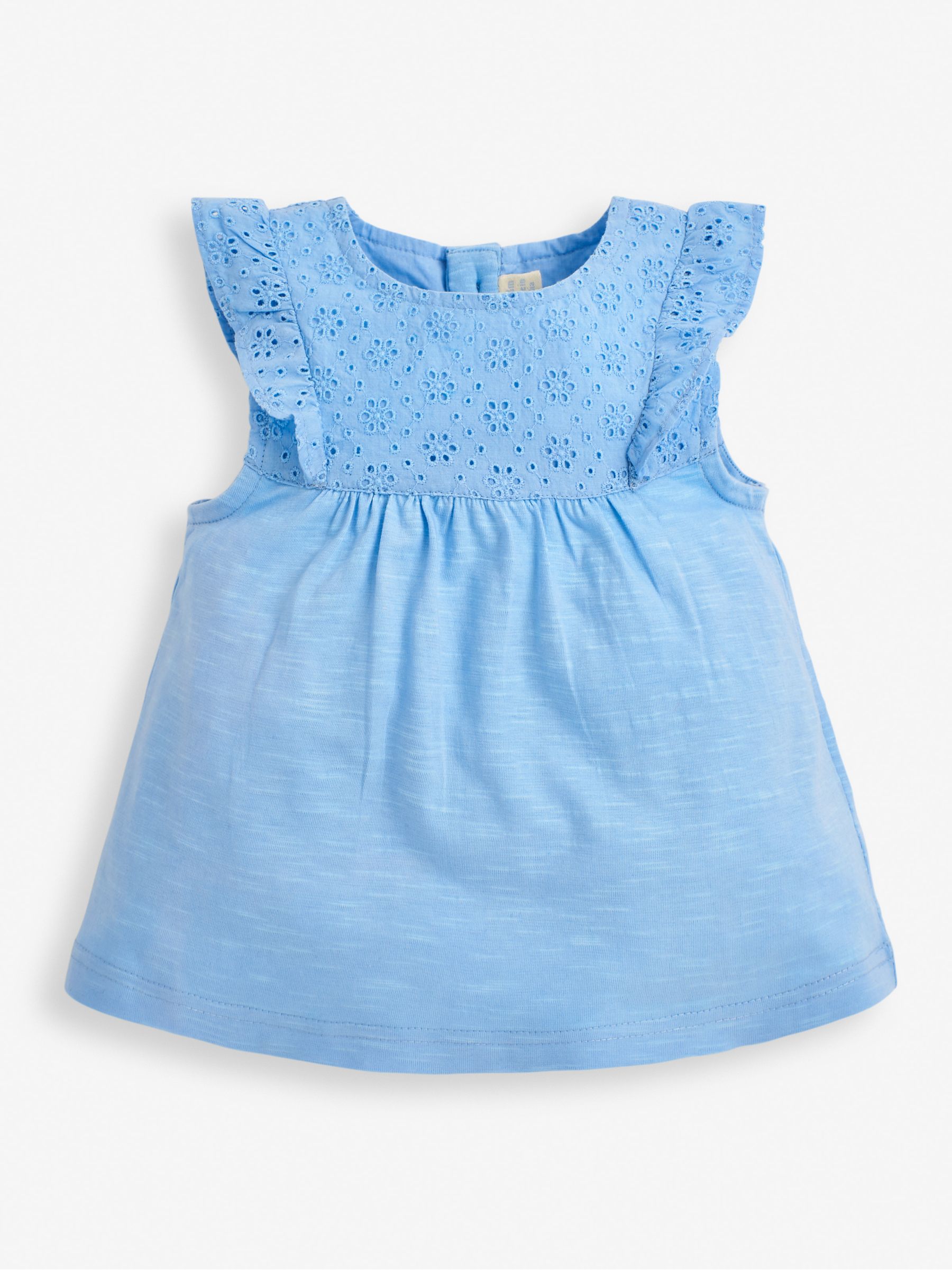 Buy Blue Girls' Pretty Embroidered Top from the JoJo Maman Bébé UK ...