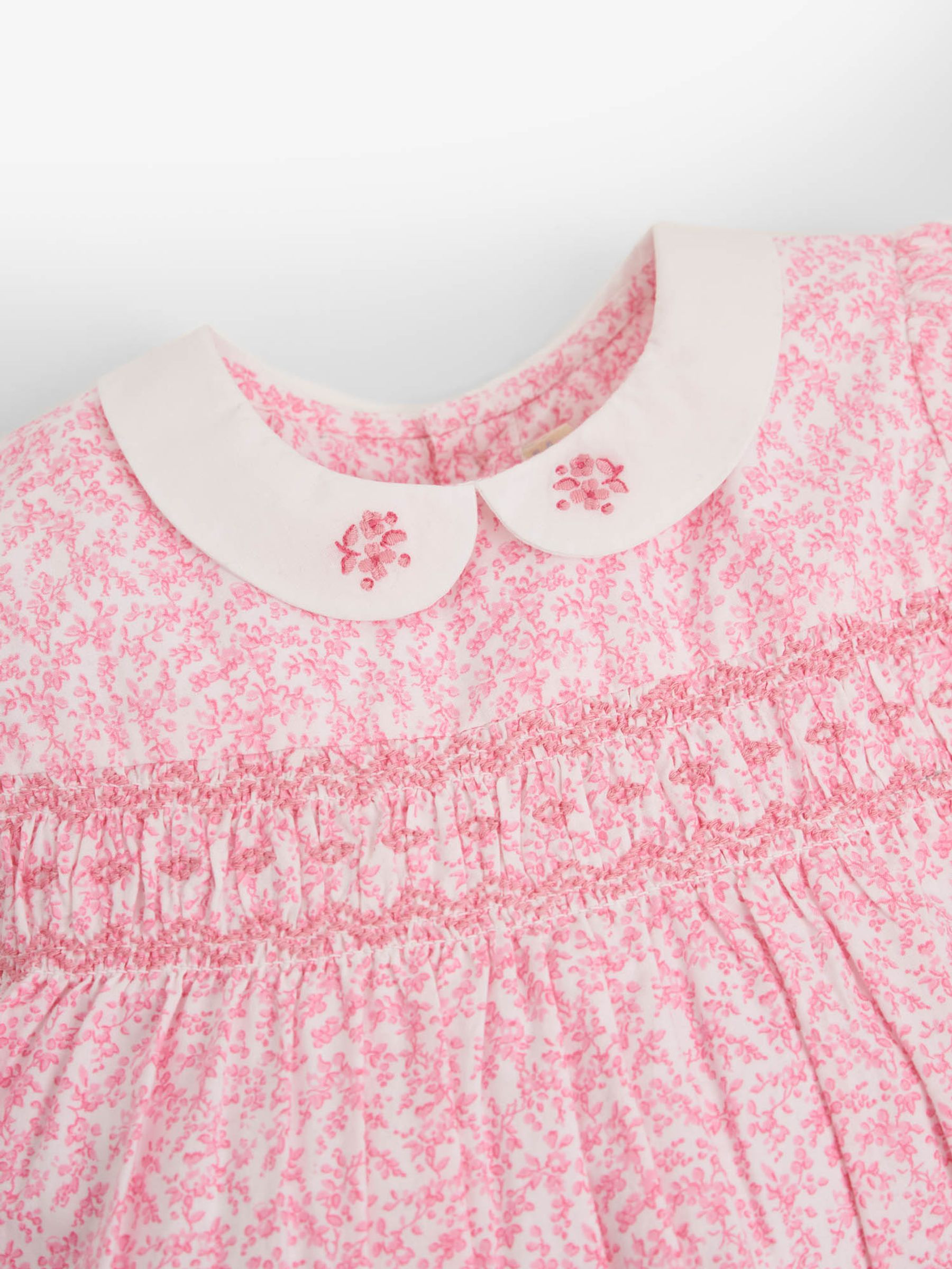 Buy JoJo Maman Bébé Ditsy Floral Smocked Dress from the JoJo Maman Bébé UK online shop