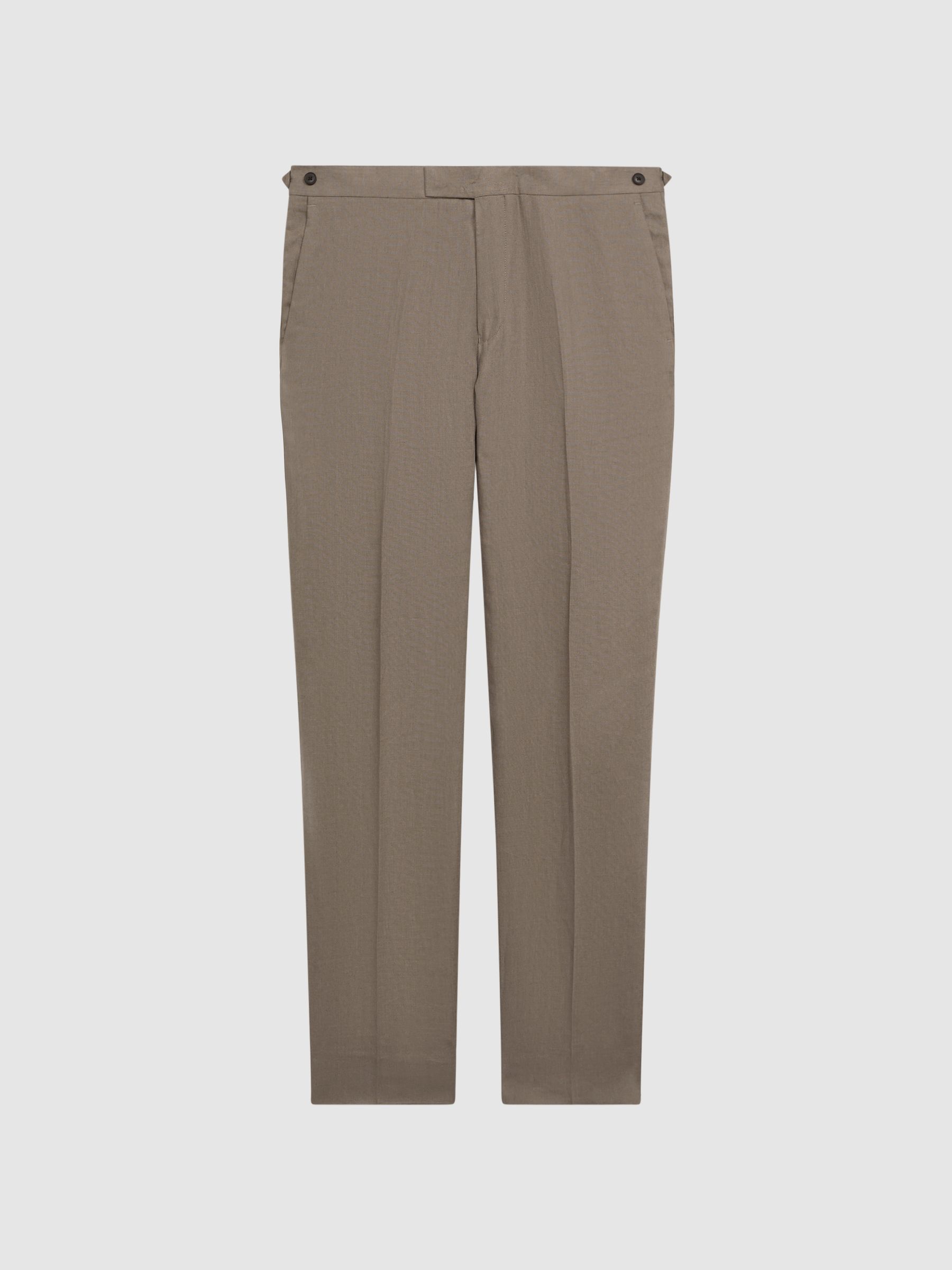 Reiss Kin Slim Fit Linen Trousers REISS Australia