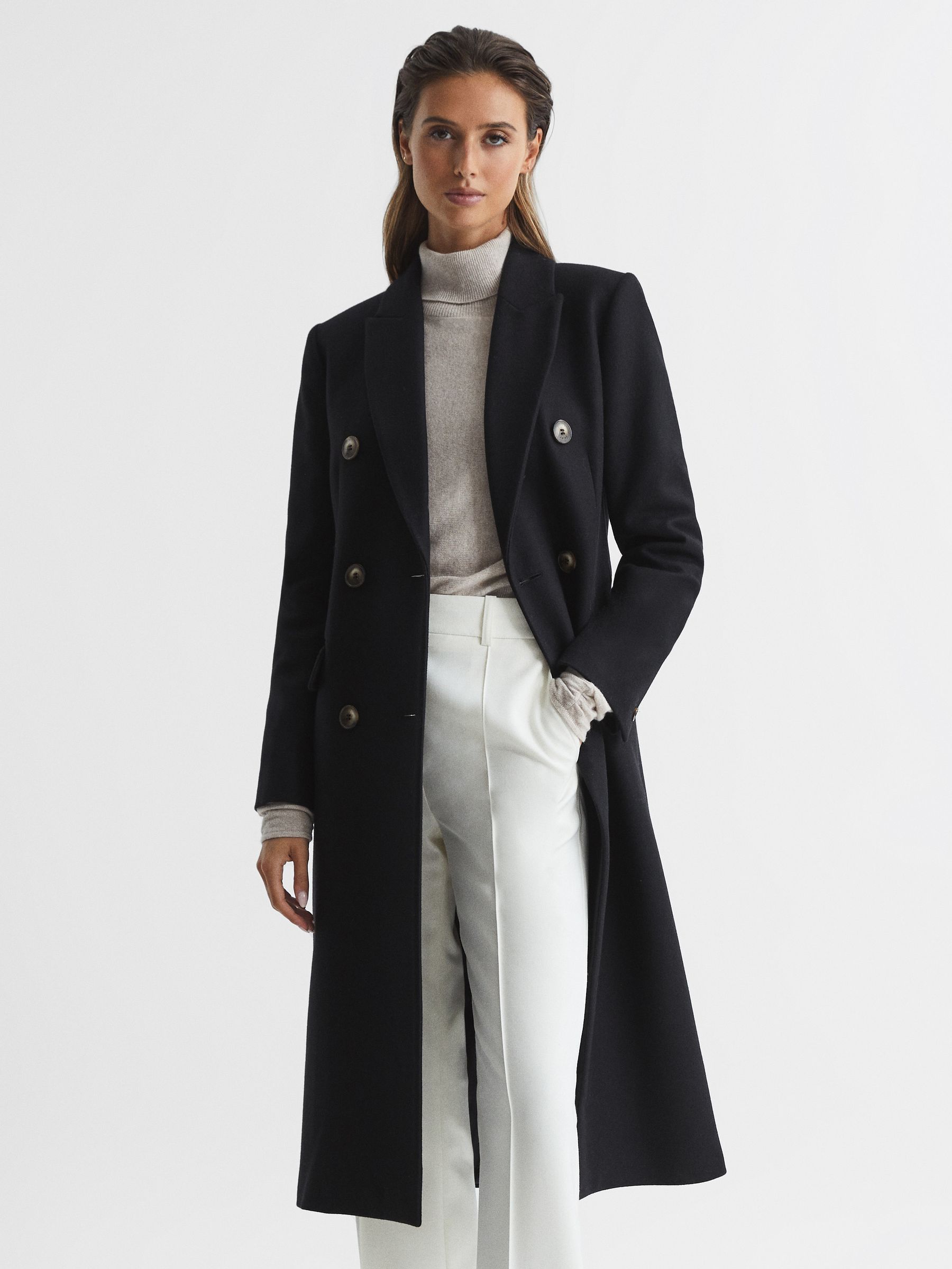 Reiss Darla Longline Double Breasted Formal Coat | REISS USA