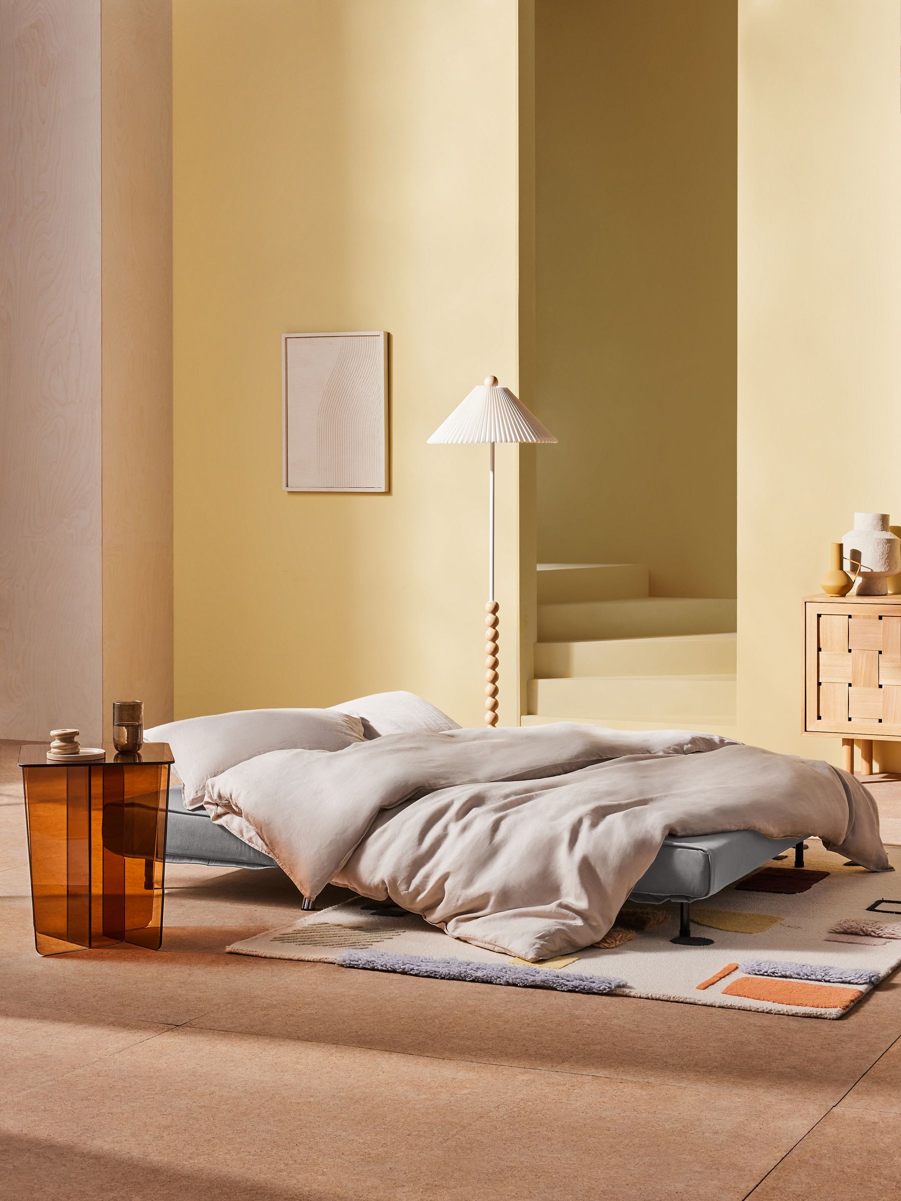 Buy Haru Sofa Bed in Marshmallow Grey from the Made online shop