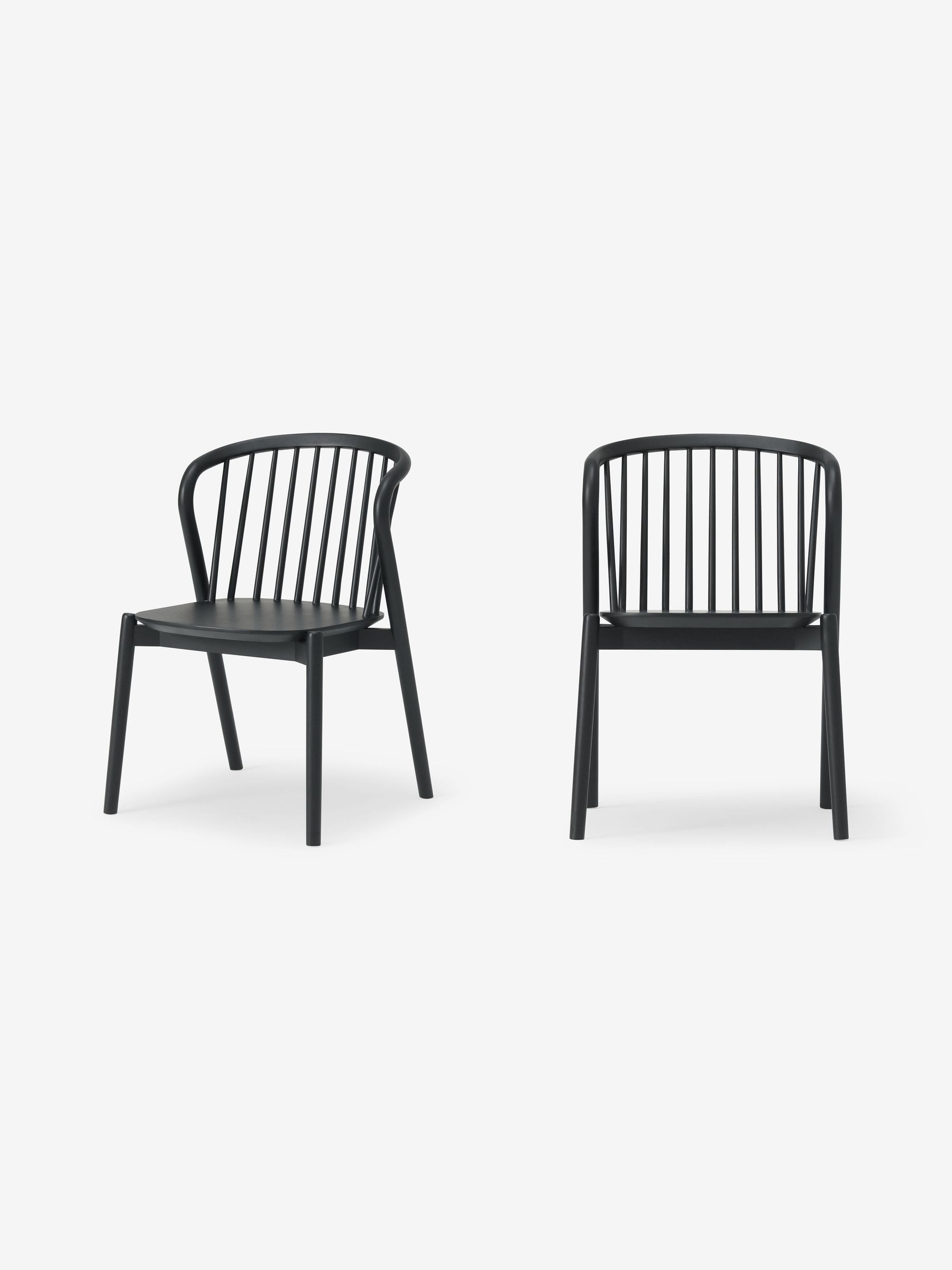 Buy Set of 2 Dining Chairs in Black from the Made online shop