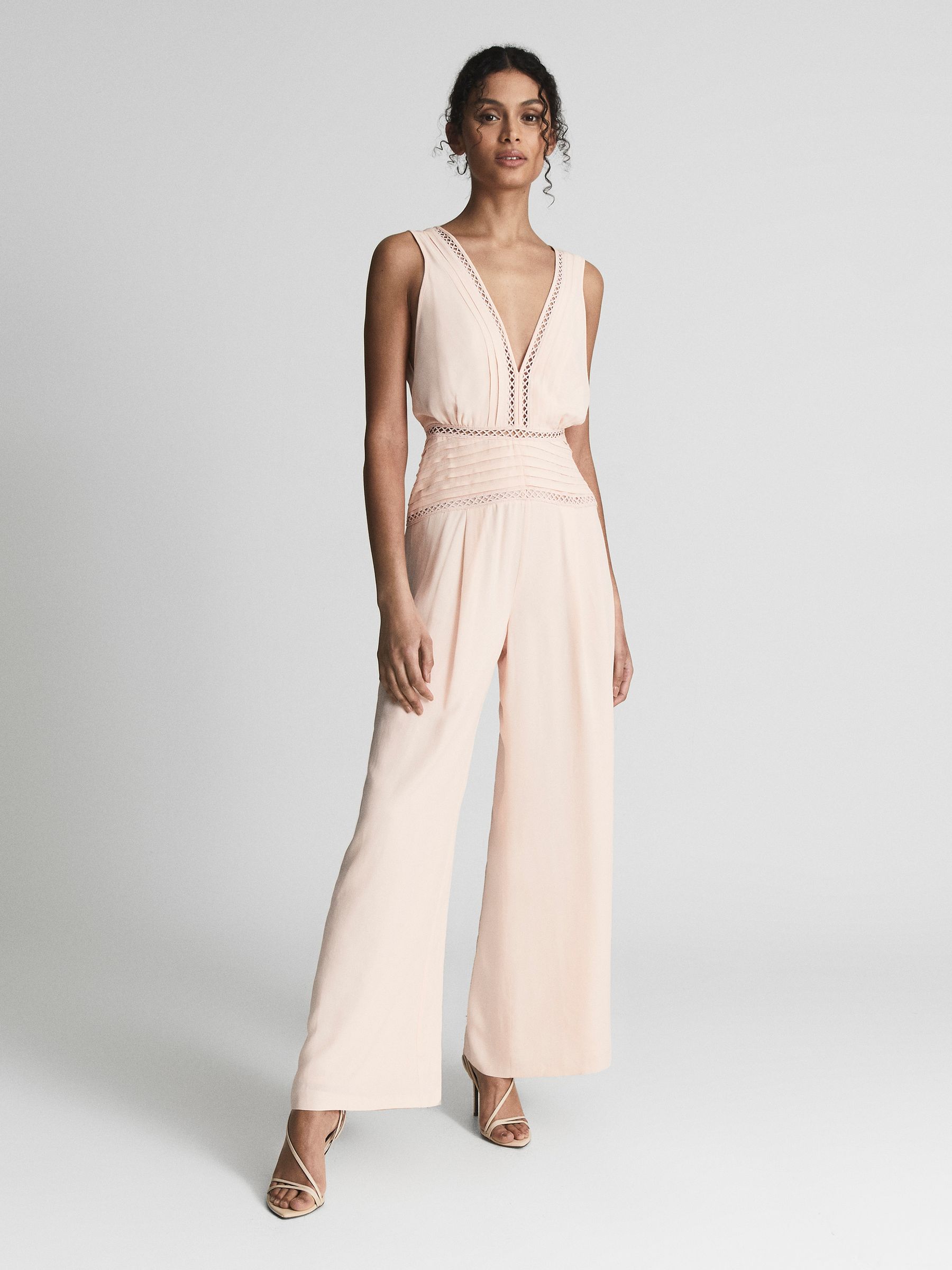 Reiss Maeve Wide Leg Resort Jumpsuit REISS USA