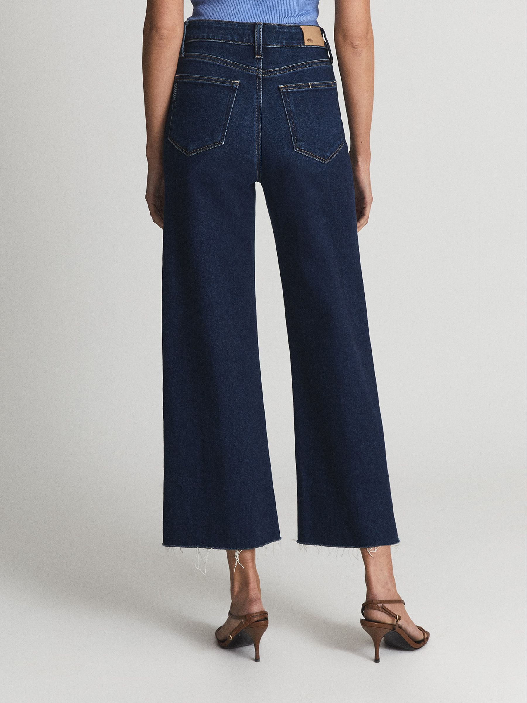 Reiss Anessa Paige High Rise Wide Leg Jeans - REISS