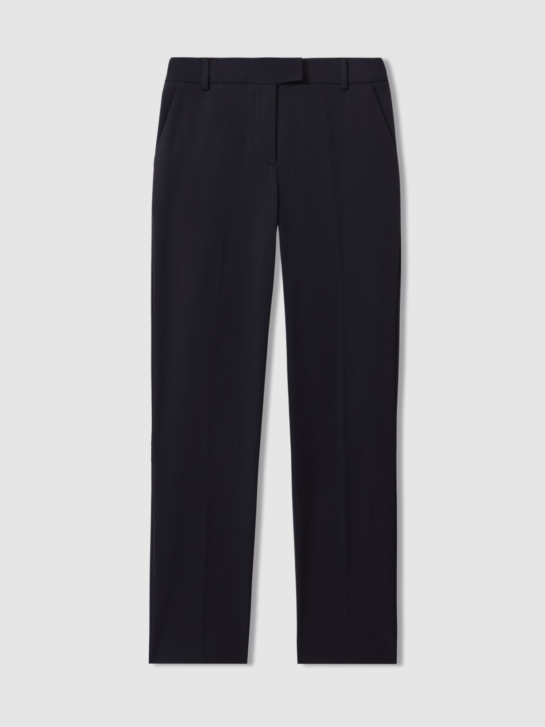 Slim Fit Tailored Trousers in Navy - REISS