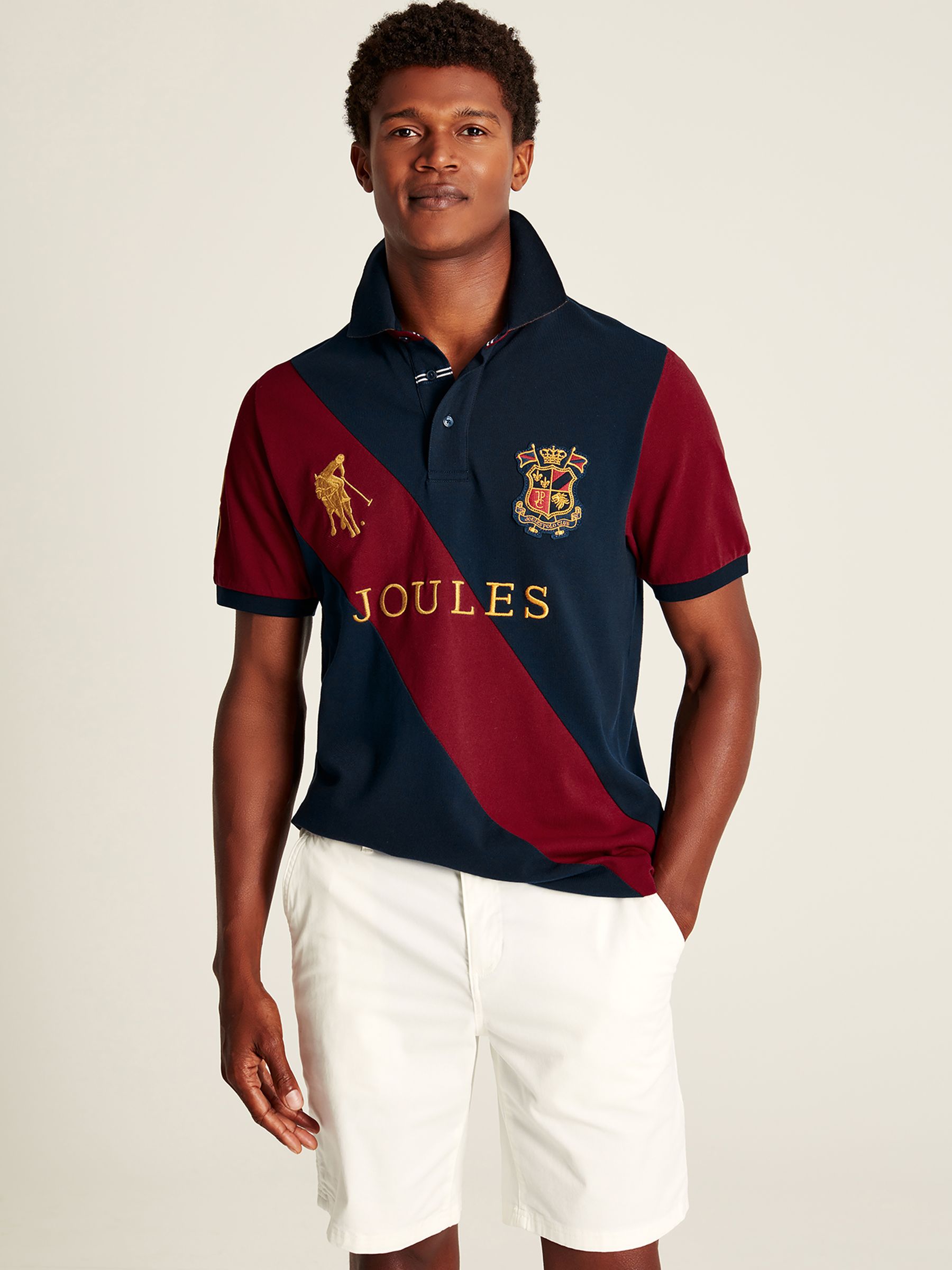Buy Joules Embellished Embroidered Polo Shirt from the Joules online shop