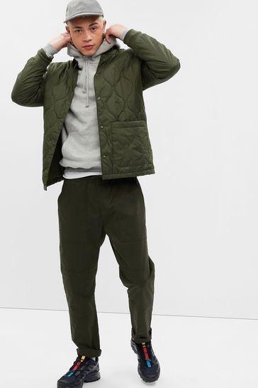 Buy Green Quilted Bomber Jacket from the Gap online shop