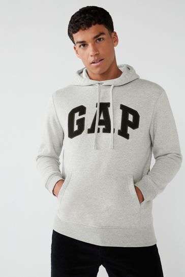 Buy Grey Logo Hoodie from the Gap online shop