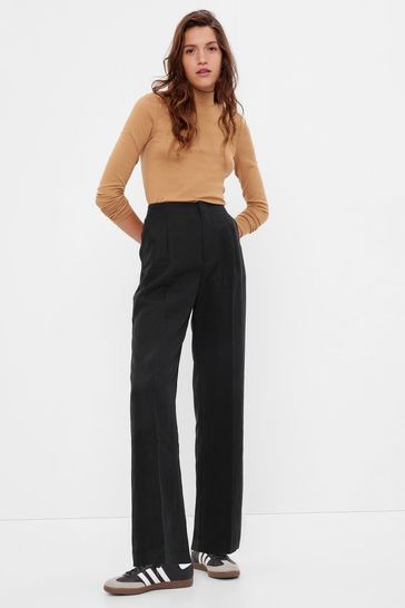 Buy Gap High Waisted Tailored Wide Leg Suit Trousers from the Gap ...
