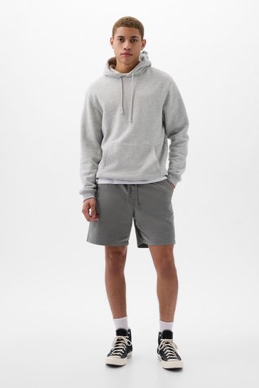 Buy Grey Cotton Easy Pull On Shorts from the Gap online shop