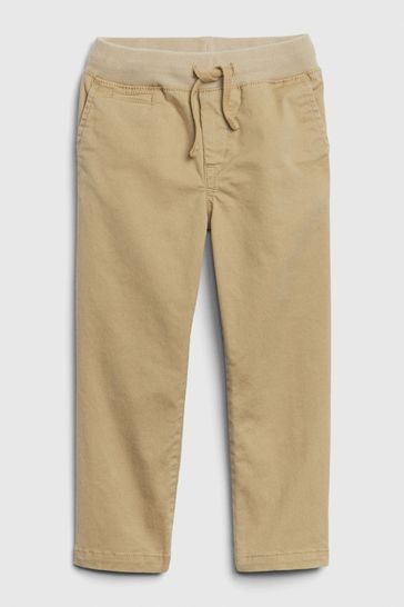 Buy Brown Lived In Straight Leg Chinos from the Gap online shop