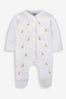 Giraffe Embroidered Cotton Baby Sleepsuit - Image 1 of 1