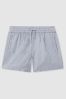 Senior Linen Drawstring Shorts in Soft Blue - Image 1 of 1