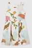 4-9 yrs Abstract Floral Scuba Dress in Multi - Image 1 of 1