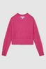 Rib-Knit Jumper With Wool and Alpaca in Pink - Image 1 of 1