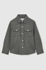 3-9 yrs Twin Pocket Textured Overshirt in Sage - Image 1 of 1