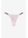 Angel Pink Thong Shine Strap Knickers - Image 1 of 1