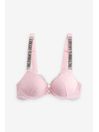 Angel Pink Push Up Shine Strap Bra - Image 1 of 1