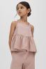 4-9 yrs Linen Peplum Top in Pink - Image 1 of 1