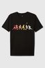 Black Football Logo Graphic Short Sleeve Crew Neck T-Shirt (4-13yrs) - Image 1 of 1
