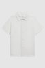9-13 yrs Short Sleeve Linen Shirt in White - Image 1 of 1