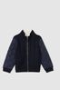 9-13 yrs Hybrid Quilt-Knit Jacket in Navy - Image 1 of 1