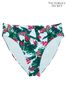 Blue Palm High Waisted Bikini Bottom - Image 1 of 1
