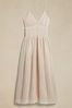 Banana Republic Beige Jacqui Pleated Maxi Dress - Image 1 of 1