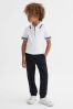Teen Half-Zip Polo Shirt in Optic White - Image 1 of 1