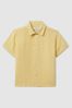 13-14 yrs Short Sleeve Linen Shirt in Melon - Image 1 of 1