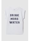 4-9 yrs Slogan Crew Neck T-Shirt in Ivory - Image 1 of 1