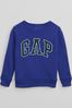 Blue Crew Neck Logo Sweatshirt - Image 1 of 1