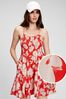 Smocked Tiered Mini Dress - Image 1 of 1