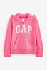 Pink Logo Zip Through Hoodie (4-13yrs) - Image 1 of 1