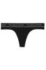 Black with Black Band Thong Knickers - Image 1 of 1