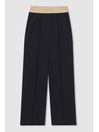 Senior Elasticated Wide Leg Trousers in Navy - Image 1 of 1