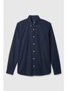 Blue Regular Fit Long Sleeve Oxford Shirt - Image 1 of 1