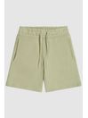 Drawstring Jersey Shorts in Sage - Image 1 of 1