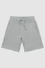 Drawstring Jersey Shorts in Dusty Blue - Image 1 of 1
